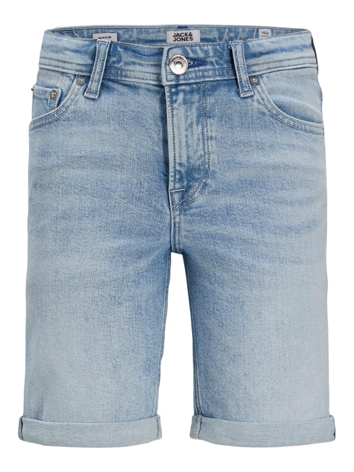 Jeans-Shorts 5-Pocket Regular Fit Jjirick in light blue denim