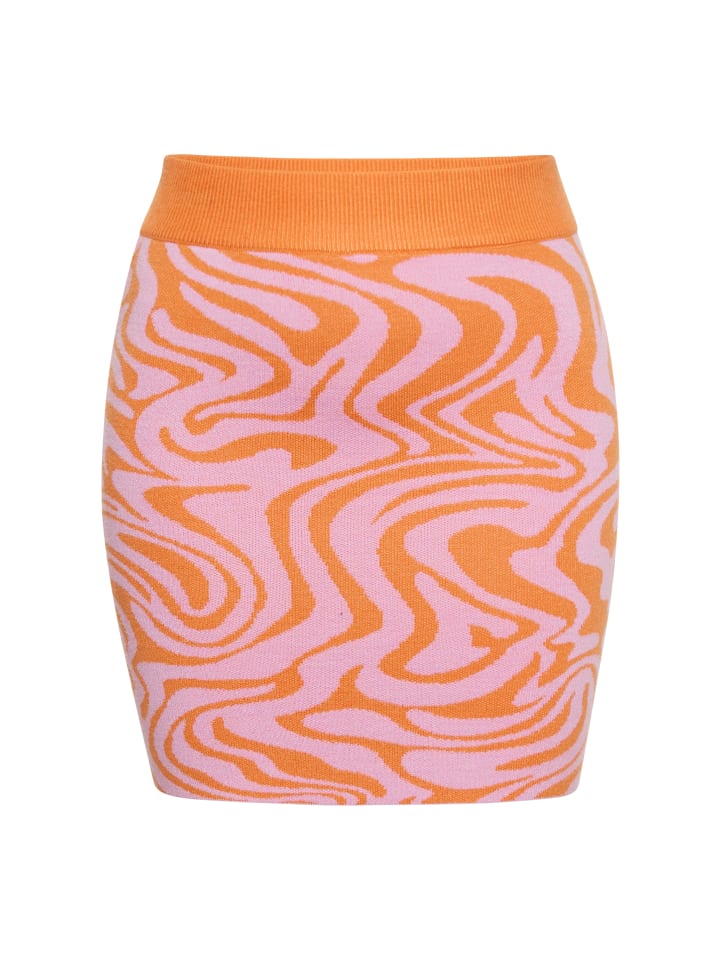 Damen Rock in PINK ORANGE