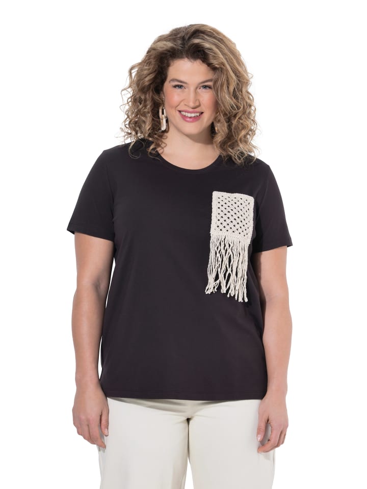 Shirt in schwarzbraun