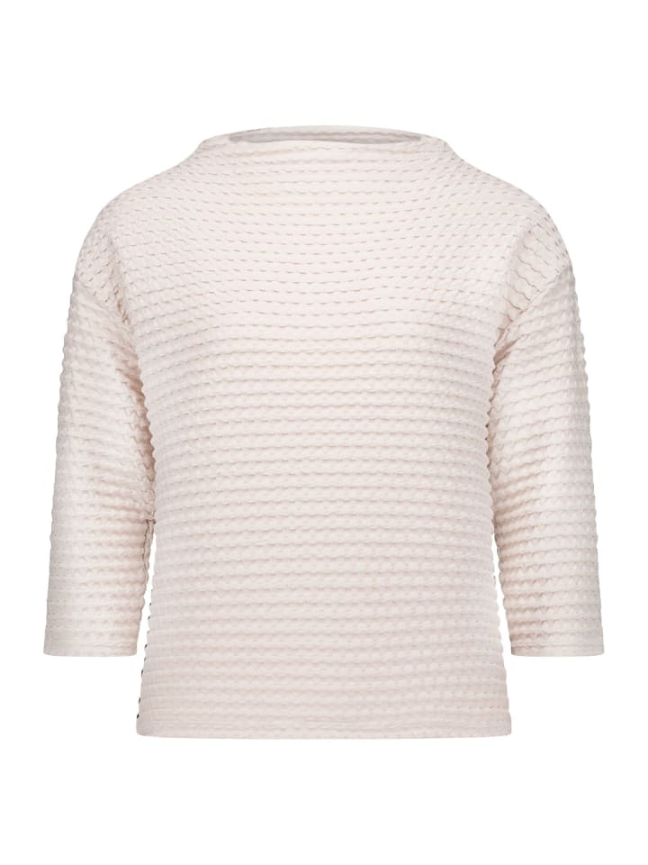 Sweatshirt mit Stehkragen in beige