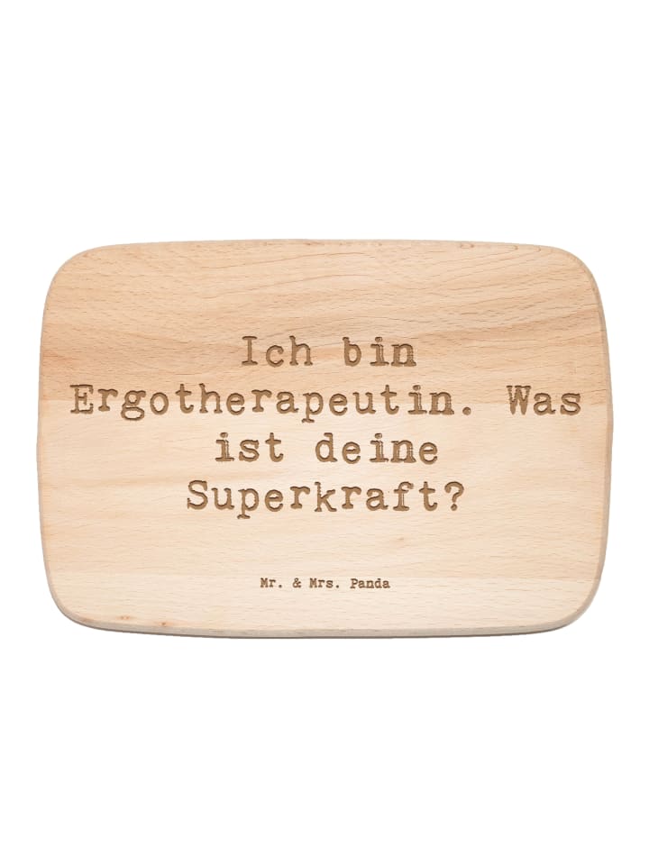 Schneidebrett Spruch Super Ergotherapeutin mit ... in Transparent
