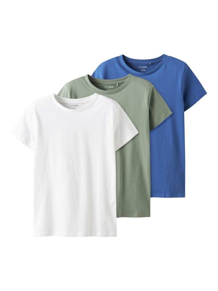 3er-Pack T-Shirt in Bright White