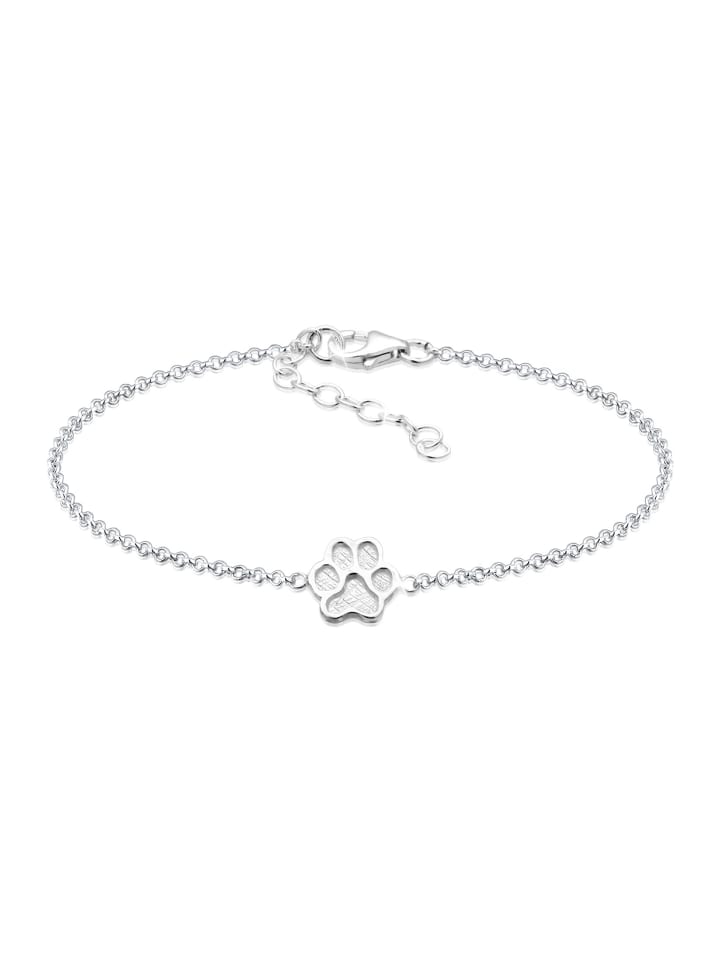 Armband 925 Sterling Silber Pfote in Silber