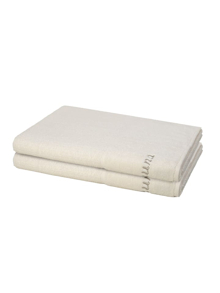 2 X Saunatuch im Set Pearl in Ivory