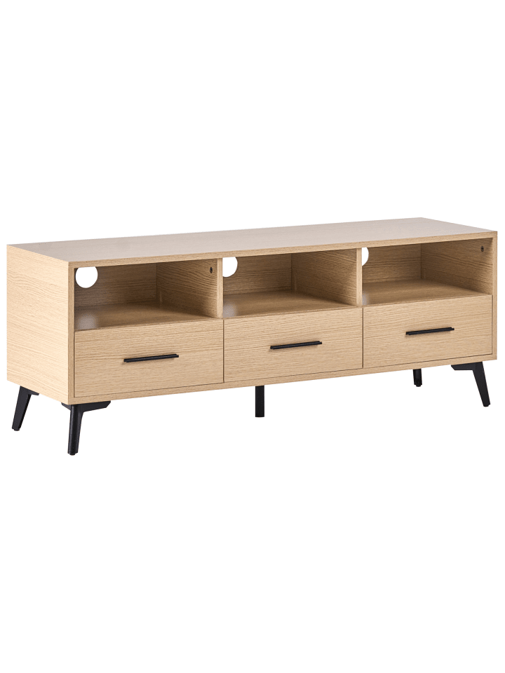 TV-Schrank KITIMAT in Braun/Schwarz - (W) 120 x (H) 45 x (L) 35 cm