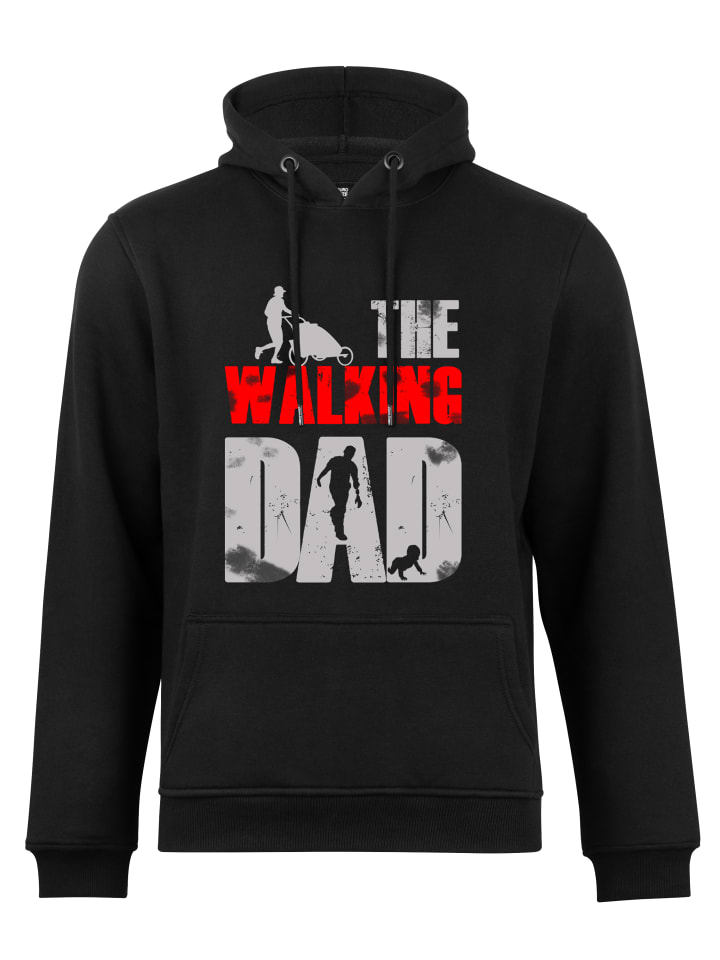 Kapuzensweatshirt THE WALKING DAD in schwarz