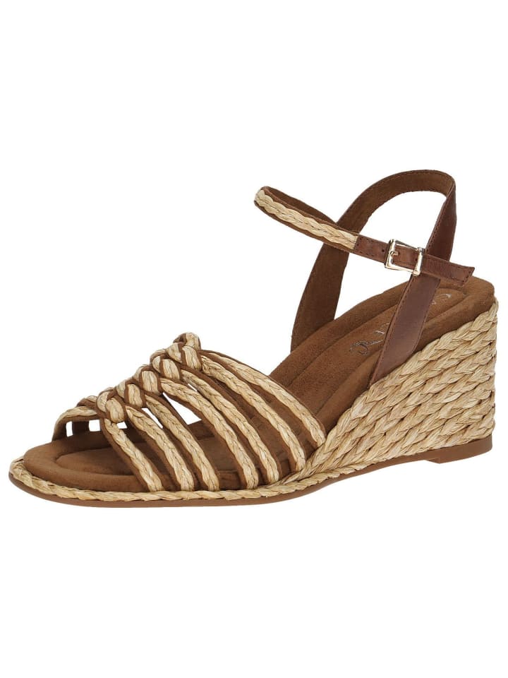 Sandalette in BAST/COGNAC