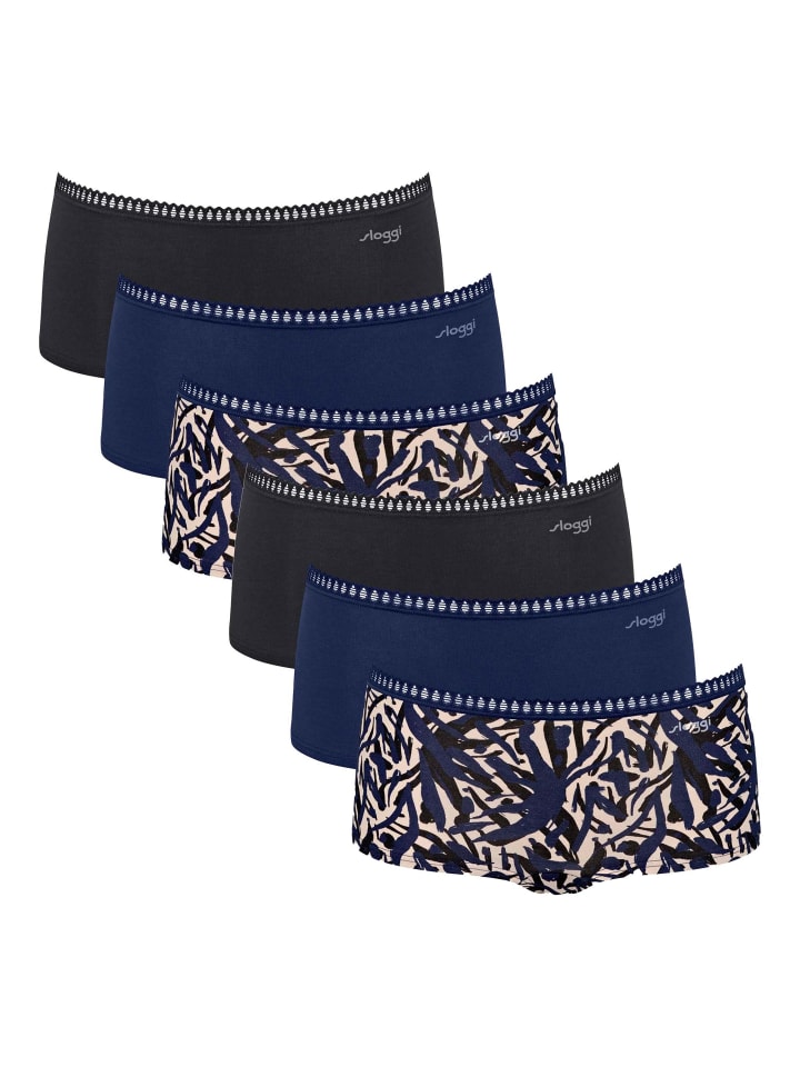 Panty 6er Pack in Blau