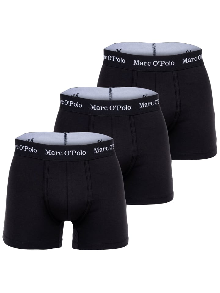 Boxershort 3er Pack in Schwarz
