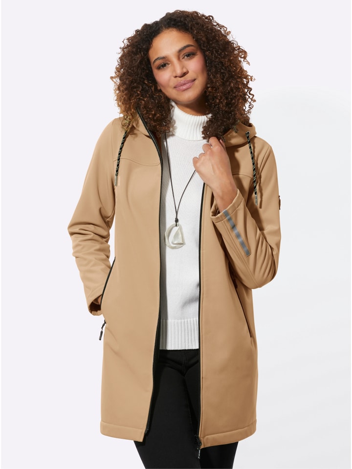 Softshell-Jacke in camel