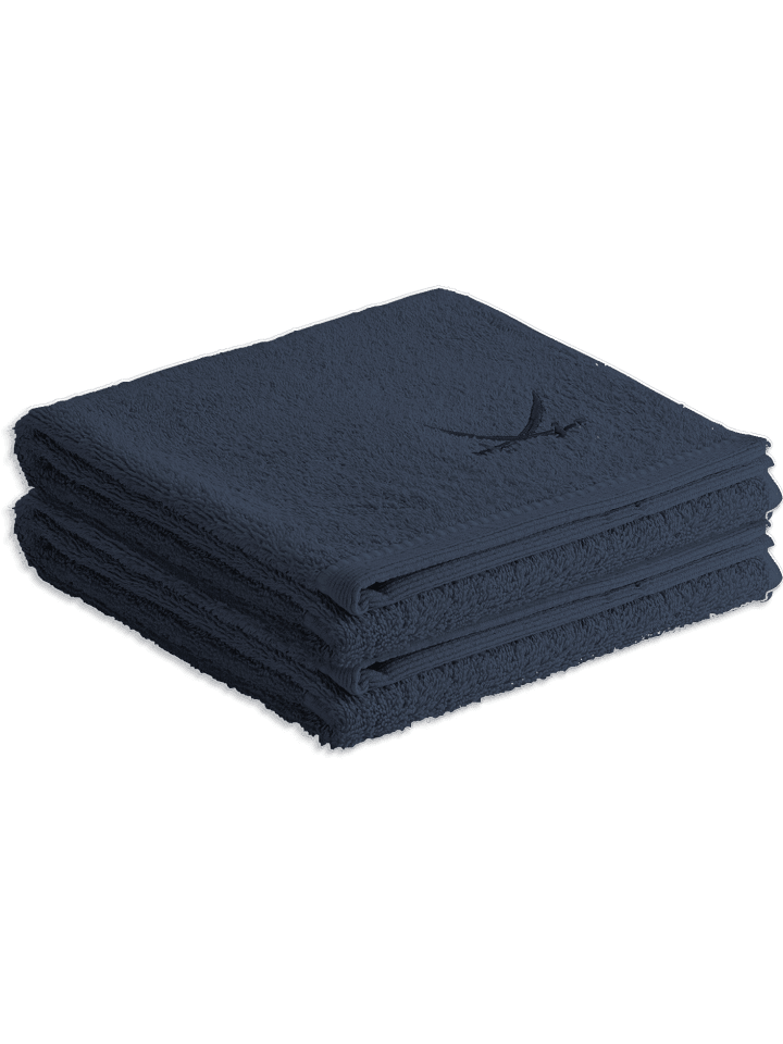 2er Duschtuch-Set „Frottier-Kollektion Classic“, 70x140 cm in Blau