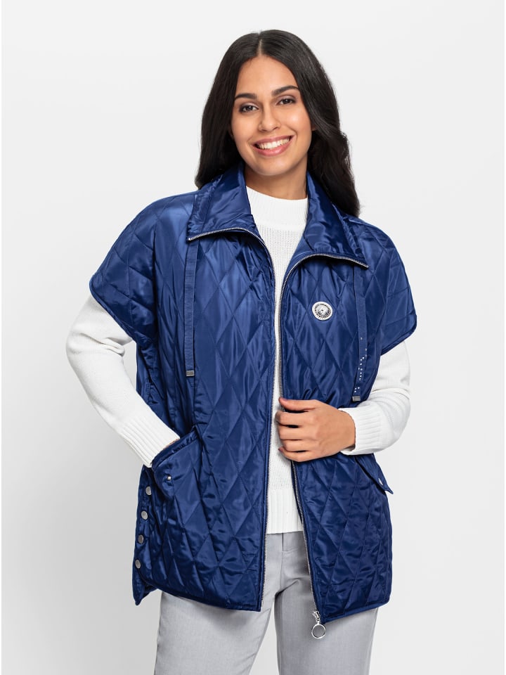 Weste in royalblau