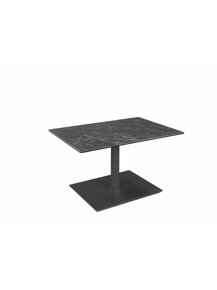 COUCHTISCH höhenverstellbar Chapa 90x47x60 Glas Anthrazit/Keramik Nero