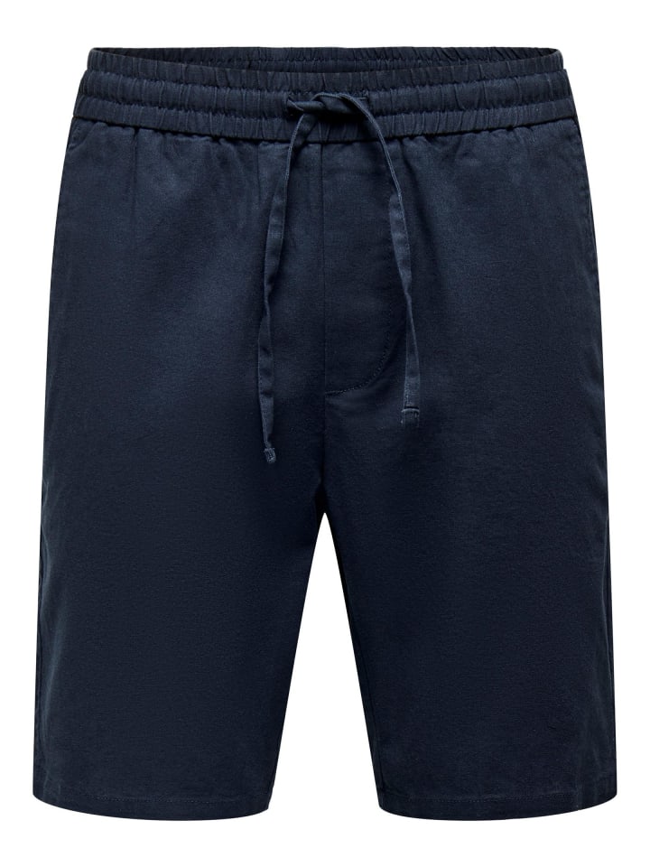 Leichte Stoff Shorts Bermuda Hose ONSLINUS in Dunkelblau