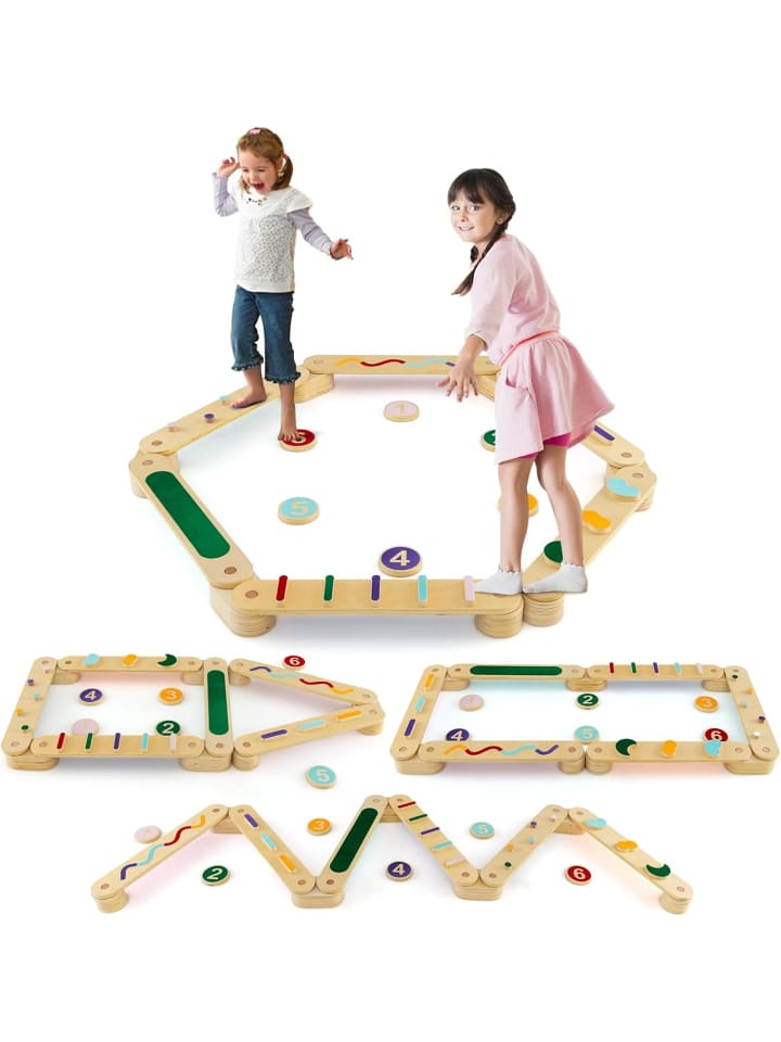 Balancierbalken Kinder in Bunt