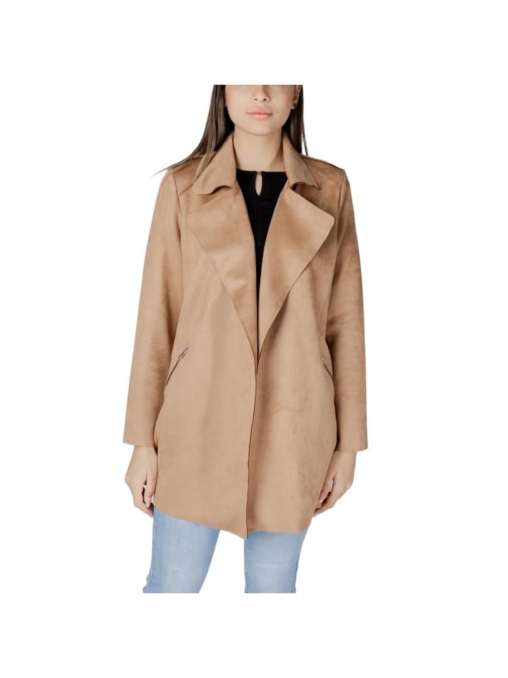Beige Polyester Trenchcoat