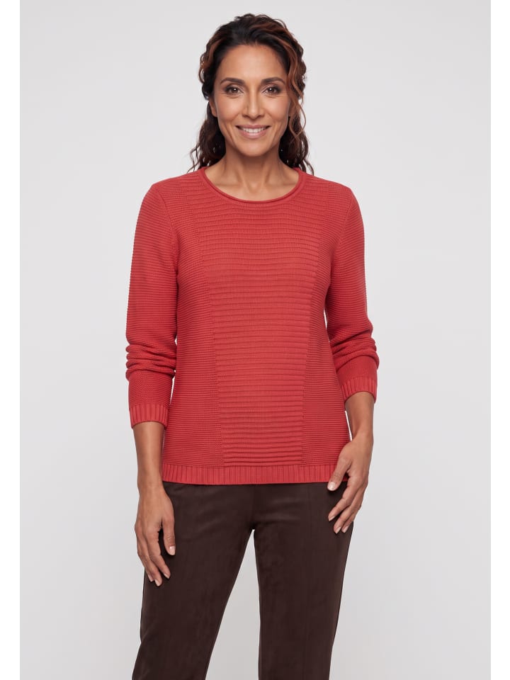 Strickpullover in Sienna Red