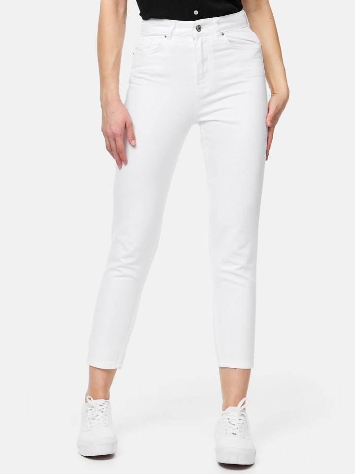 Mom Fit Jeans "F129" in Weiß