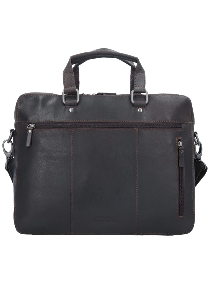 Dakota Aktentasche Leder 37 cm braun