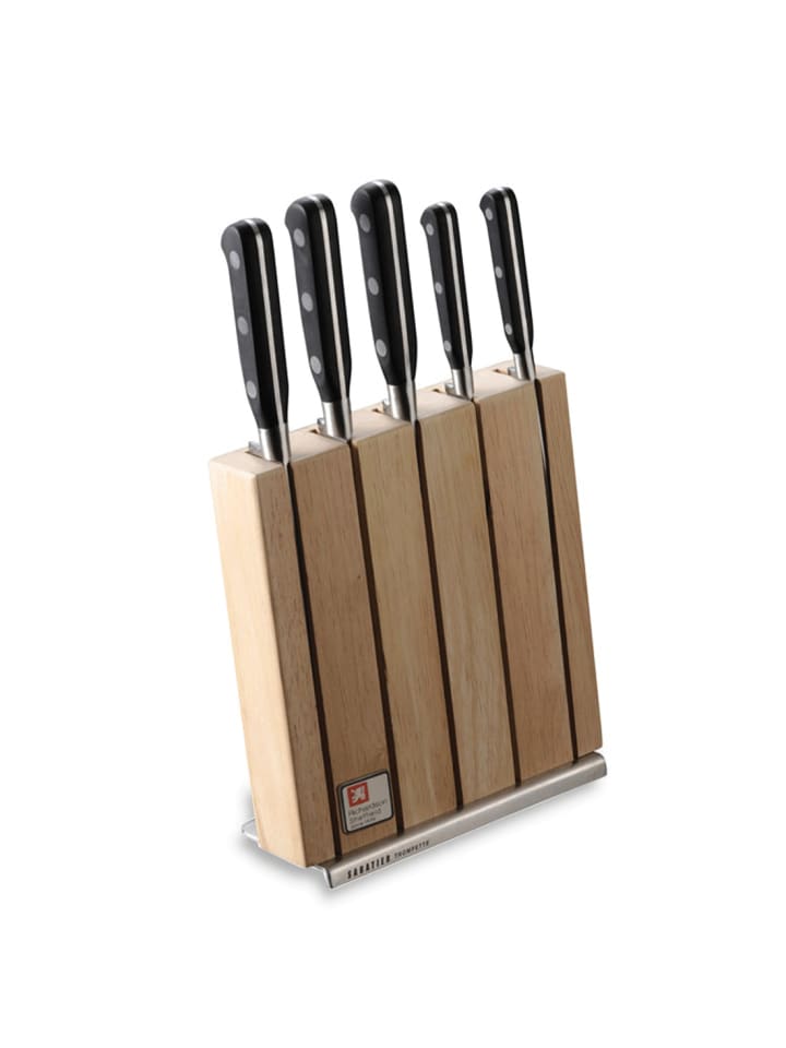 5-tlg. Messerblock SABATIER TROMPETTE in holz