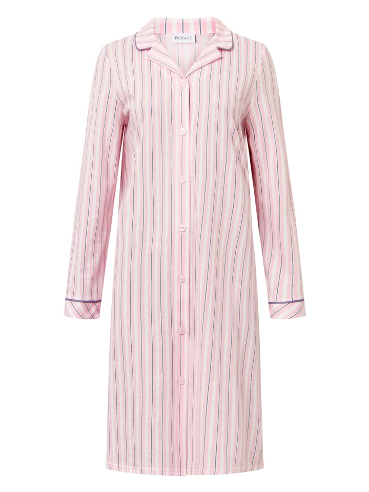 Nachthemd Basic in Rose stripe