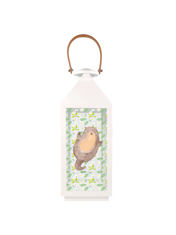 Laterne Otter Umarmen ohne Spruch in Transparent
