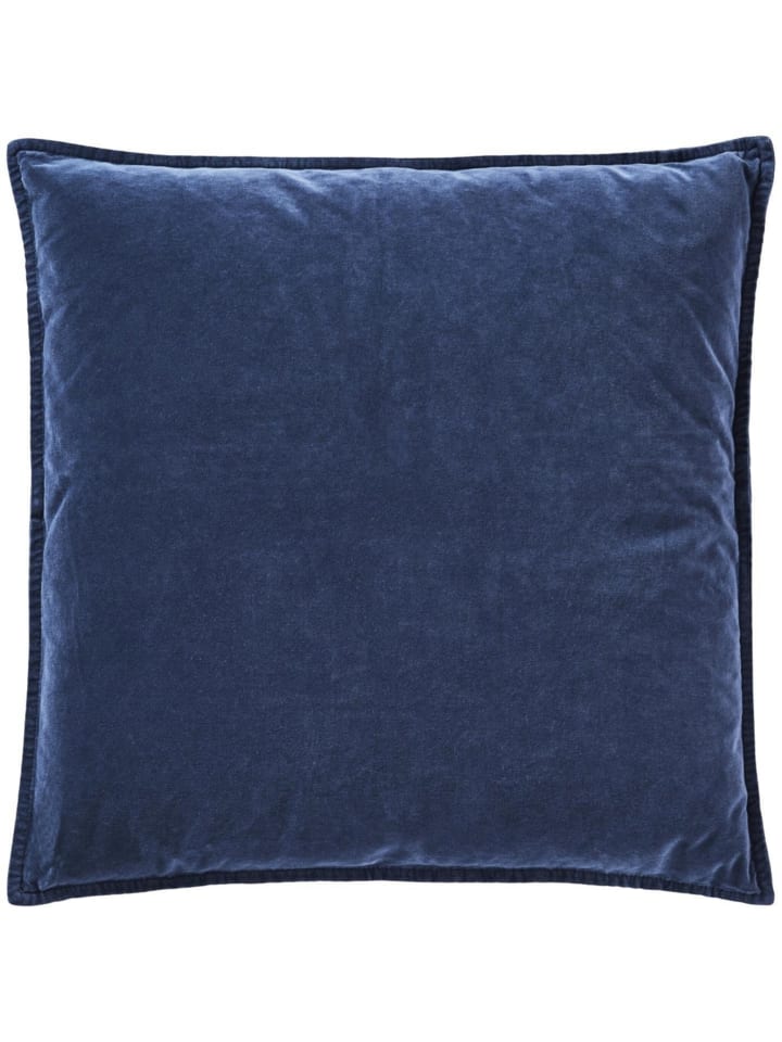 Kissenbezug Velour quadratisch in indigo