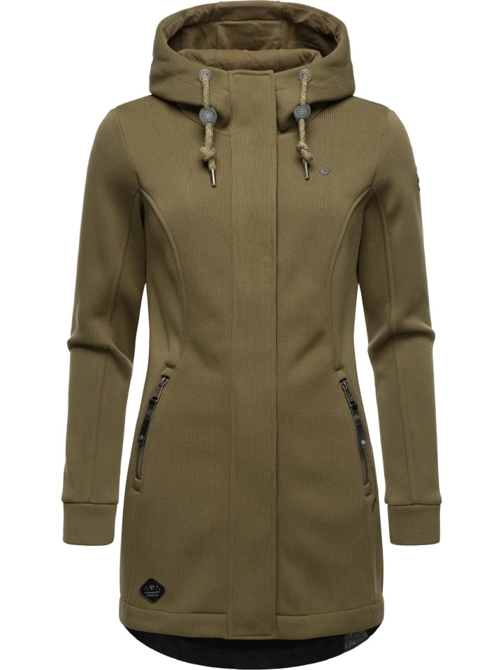 Sweatjacke Letti Bonded in Olive