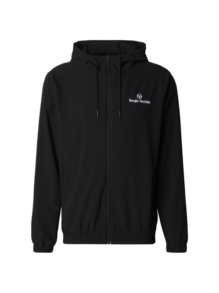 Track Jacket in black/white
