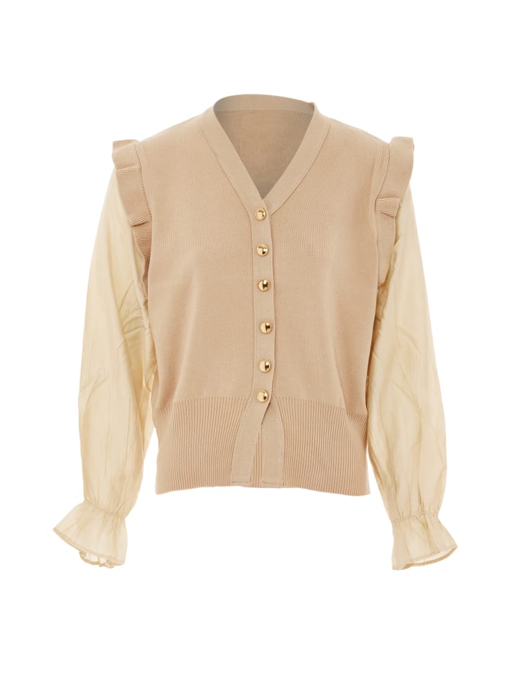 Damen Strickjacke in Beige