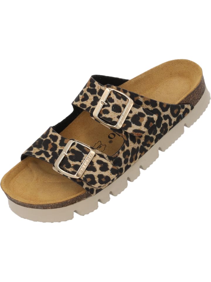 Pantoletten Korfu PL Wild in Beige Leo
