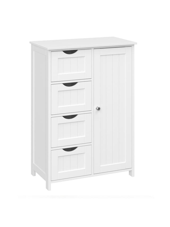 Badezimmerschrank Sofie in Weiß - (B)30 x (H)82 x (T)55 cm