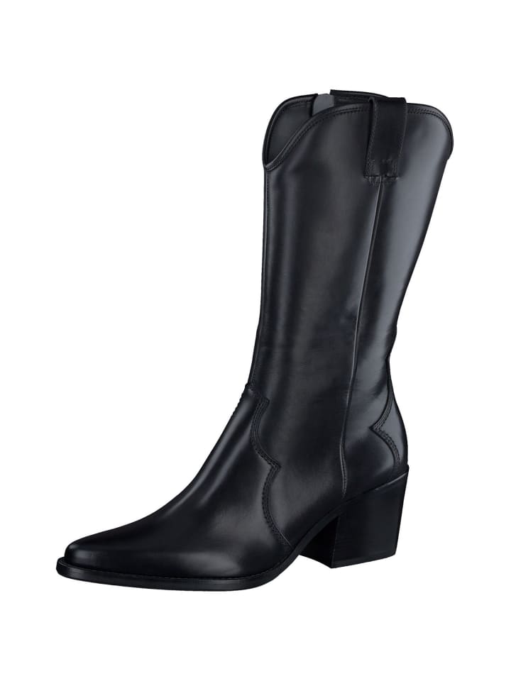 Westernstiefelette in schwarz