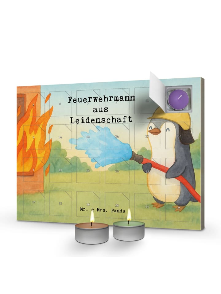 Adventskalender Feuerwehrmann Leidenschaft Desi... in Weiß