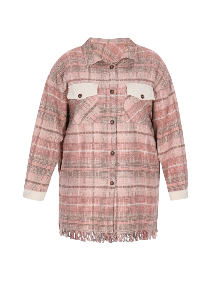 Women Plus Size Jacket in Pink