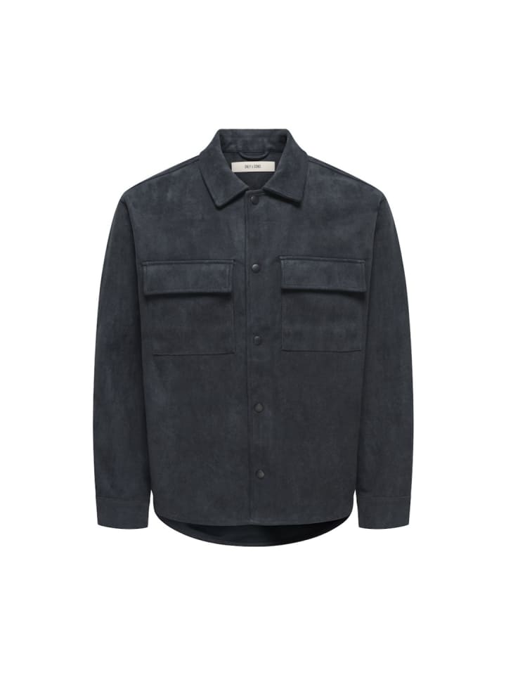 Langarmhemd in Black
