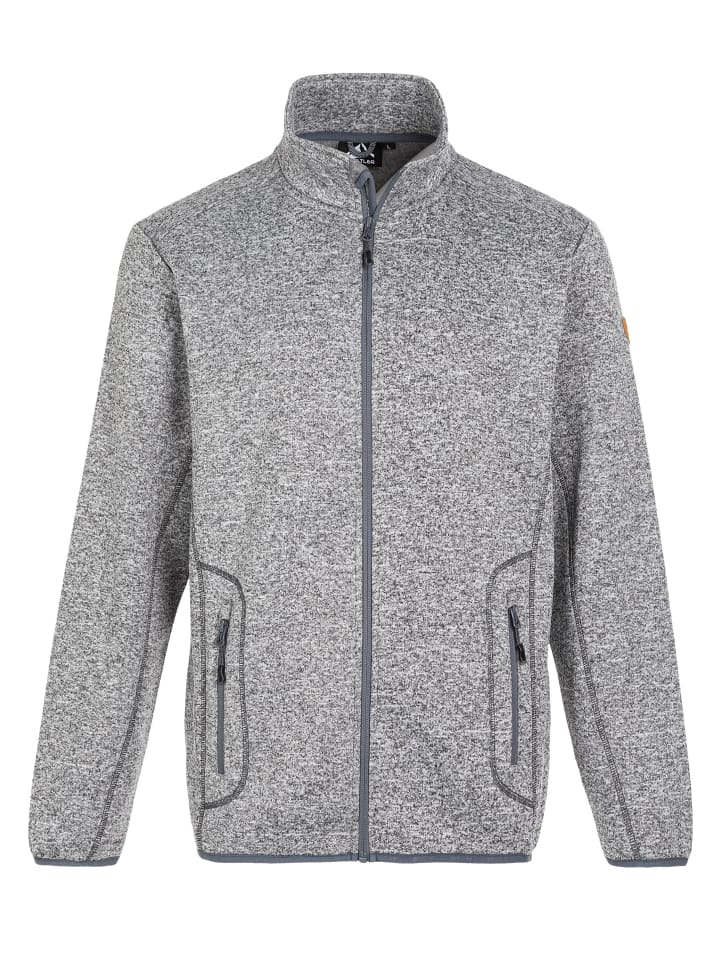 Fleecejacke Sampton in 1005B Light Grey Melange