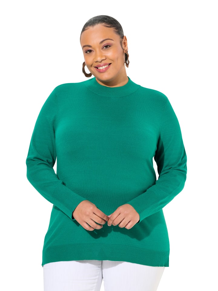 Pullover in smaragd grün