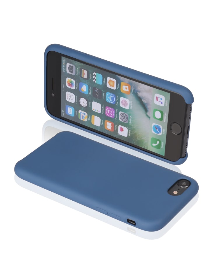 Feste Silikonhülle für iPhone 7/8 in Kobaltblau