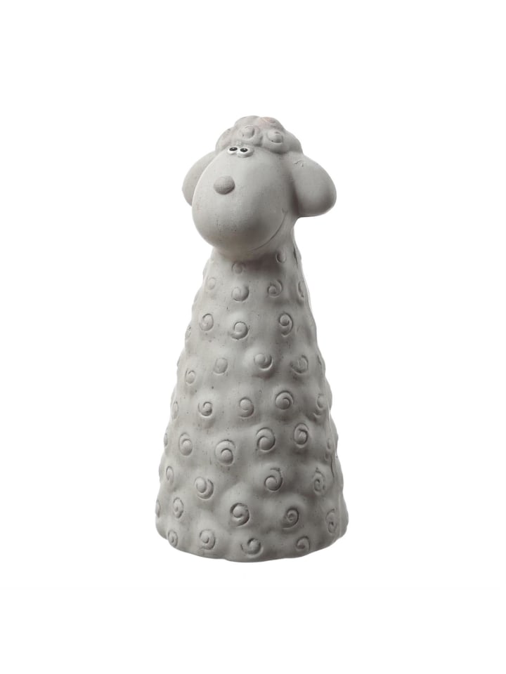 Gartenfigur Schaf Zaunhocker aus Terrakotta Tierfigur für Zaun H: 25cm