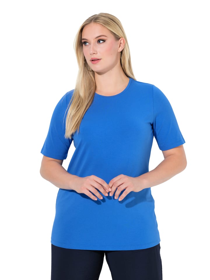 Shirt in pfauenblau