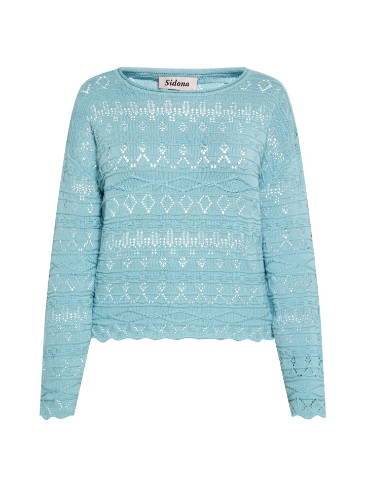 Damen Pullover in Aqua