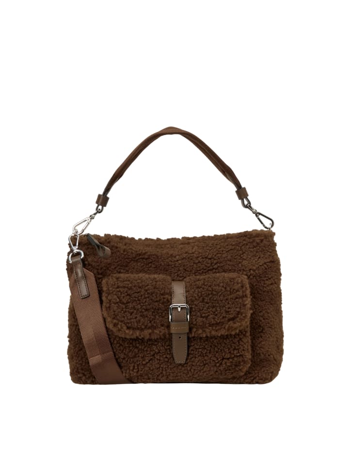 Umhängetasche Model Caren small in Dark Walnut
