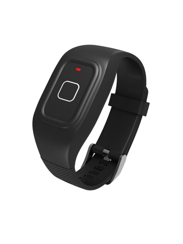 FW735 Maxcom GuardianLink Emergency Call Band Schwarz in Schwarz