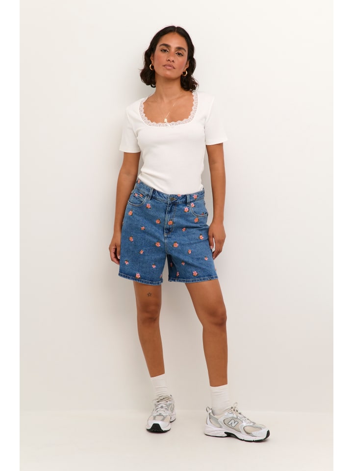 T-shirt KAmaibritt Slim fit in Chalk