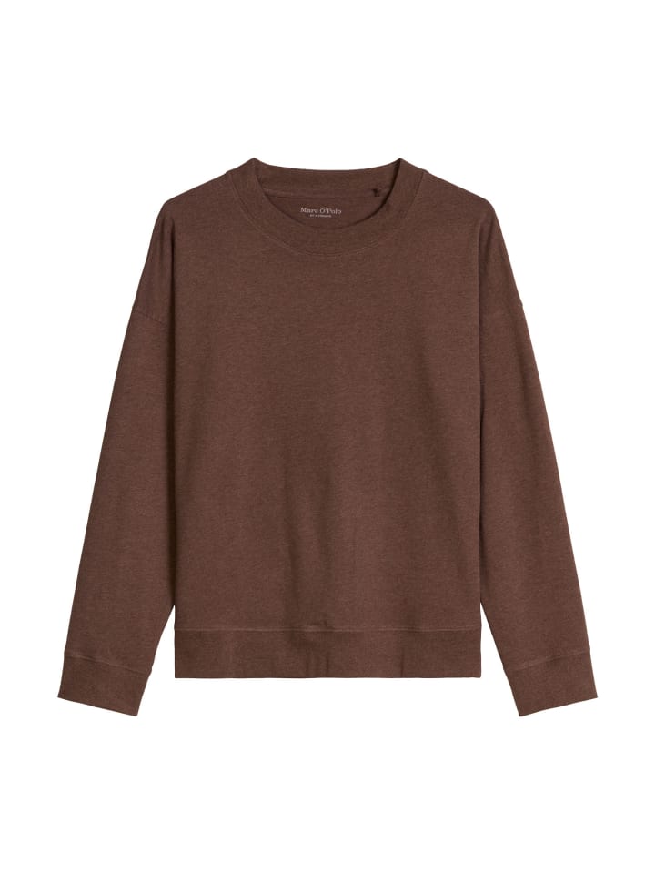 Longsleeve Loungewear-Styles in chocolate brown melange