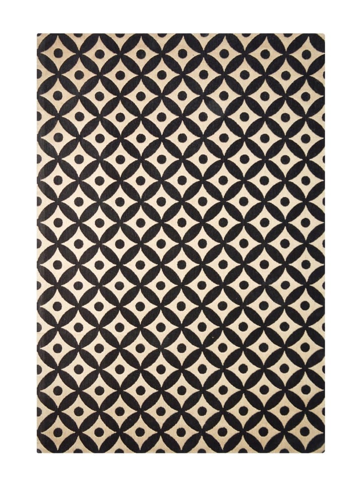 Kurzflor Teppich Sabrina 210 in Schwarz Natur