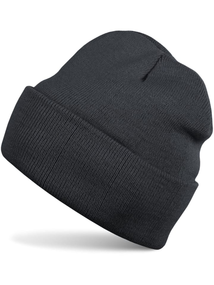 Strickmütze in Dunkelgrau