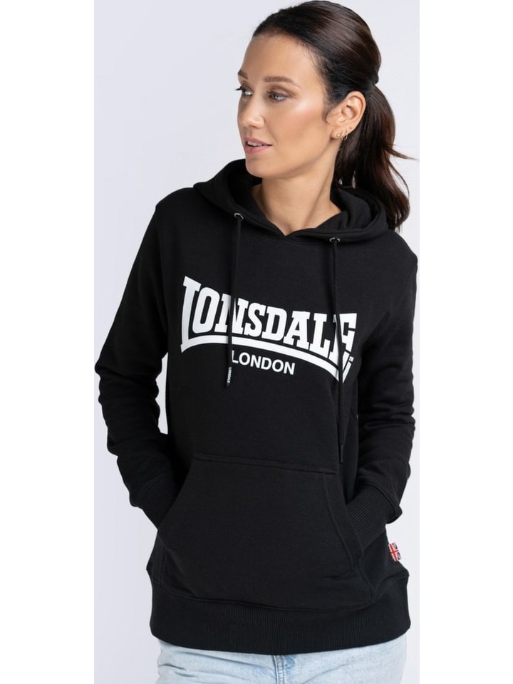 Hoodie "Flookburgh" in Schwarz