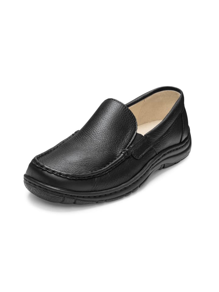 Elchleder Slipper in schwarz